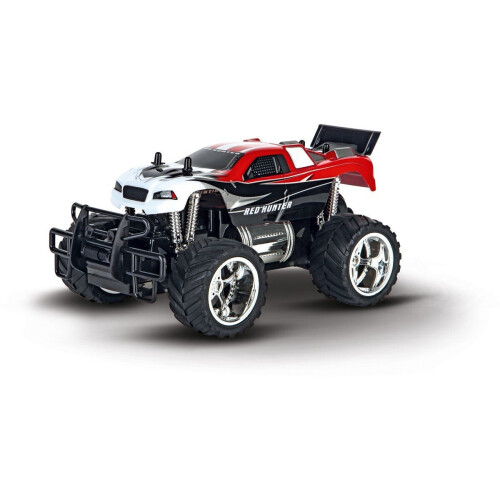 1:18 Carrera RC Auto - Red Hunter X - Rood/Wit - 2,4GHz RC Model Kant en Klaar
