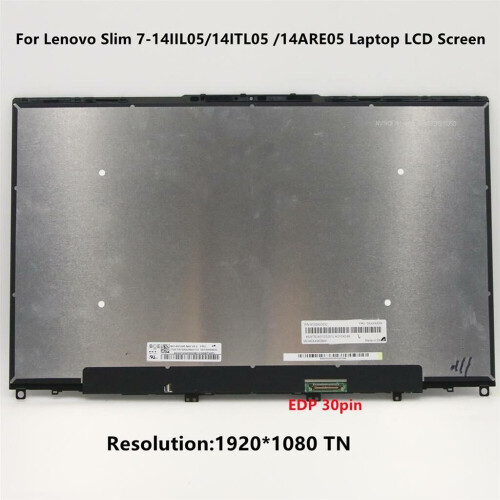 14" LCD Screen With Frame Replacement For Lenovo Slim 7-14ARE05 14ITL05 5D10S39645 Tweedehands