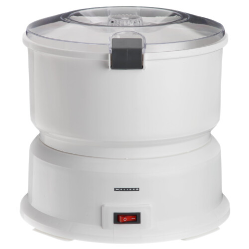 16220008 aardappelschilmachine, elektrische aardappelschiller, 1 kg capaciteit, met slacentrifuge, 85 watt, wit