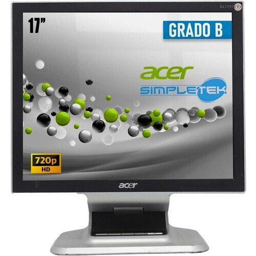 17-inch Acer AL1751A 1280 x 1024 LCD Beeldscherm Zwart Tweedehands