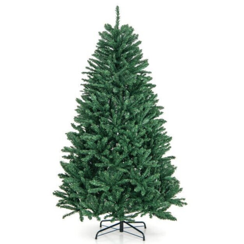 180cm Kerstboom Kunstkerstboom Kerstboom met Opvouwbare Metalen Standaard PVC Kunstboom Decoratieve