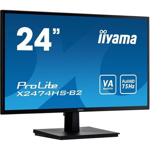 23,6-inch Iiyama ProLite X2474HS-B2 1920 x 1080 LCD Beeldscherm Zwart Tweedehands
