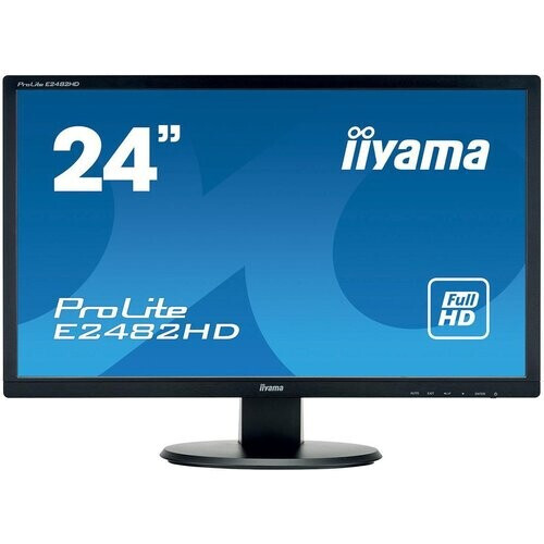 24-inch Iiyama ProLite E2472HD 1920 x 1080 LED Beeldscherm Zwart Tweedehands