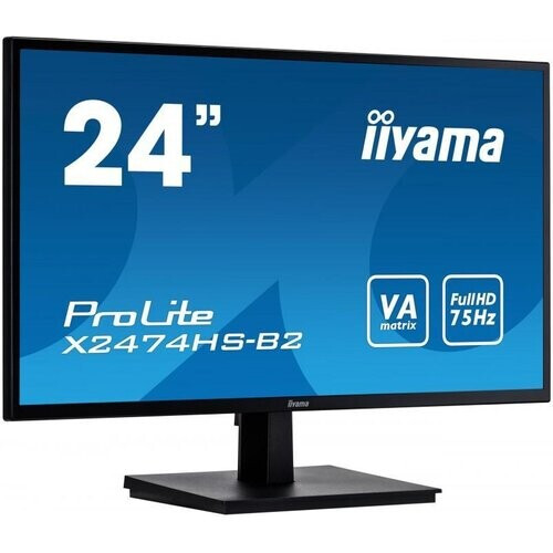 24-inch Iiyama ProLite X2474HS-B1 1920 x 1080 LCD Beeldscherm Zwart Tweedehands