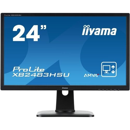 24-inch Iiyama ProLite XB2483HSU-B1DP 1920 x 1080 LED Beeldscherm Zwart Tweedehands