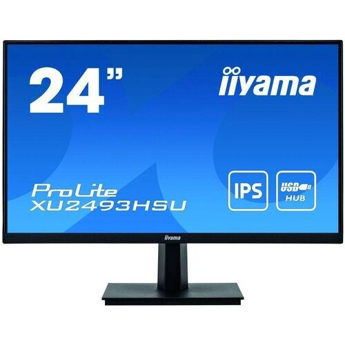 24-inch Iiyama ProLite XU2493HSU-B1 LCD Beeldscherm Zwart Tweedehands