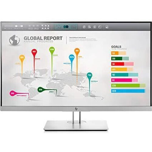 27-inch HP EliteDisplay E273q LCD Beeldscherm Grijs Tweedehands