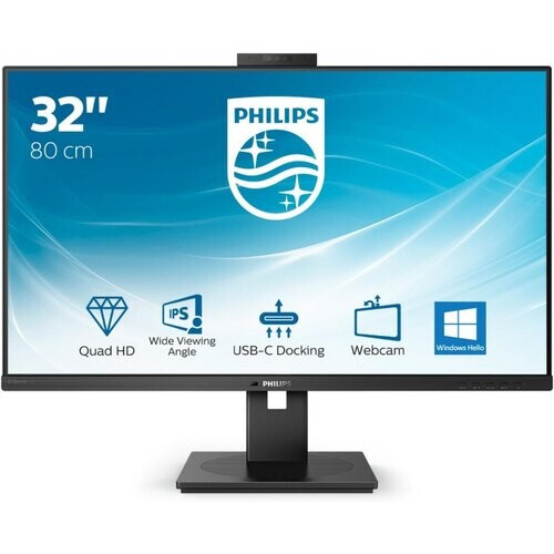 32-inch Philips 326P1H/00 2560 x 1440 LED Beeldscherm Zwart Tweedehands