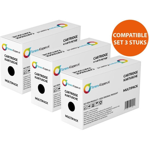 3X Lexmark 50F2H00 51F2H00 51F2HA0 Zwart Toner - 15000 Pagina's - 50F2H0E compatible 50F2H0E alternatief - MS310 MS410 MS510 MS610 Series - Lexmark toner 50f2h00 toner 51f2h00 toner - Huismerk Tweedehands