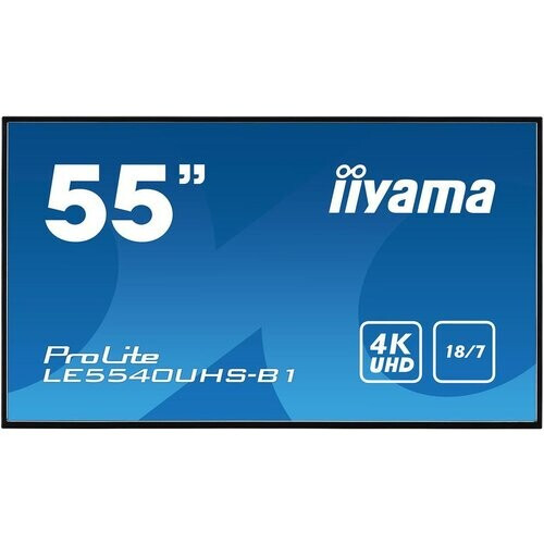 55-inch Iiyama ProLite LE5540UHS-B1 3840 x 2160 LED Beeldscherm Zwart Tweedehands