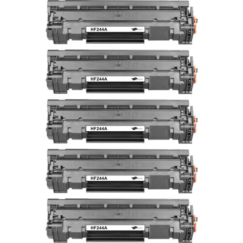 5x HP 44A CF244A Zwart Huismerk Toner - 5000 Pagina's - HP LaserJet Pro M15 M15a M15w M17 M28 M28a M28w - CF244A compatible - CF244A alternatief - HP toner Tweedehands