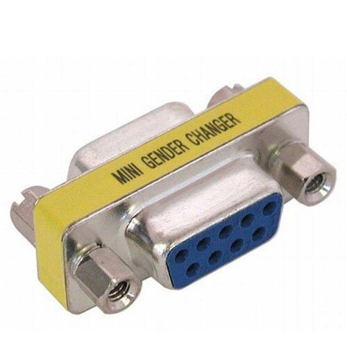 9 pin Serial Gender RS232 Changer Female to Female Adapter