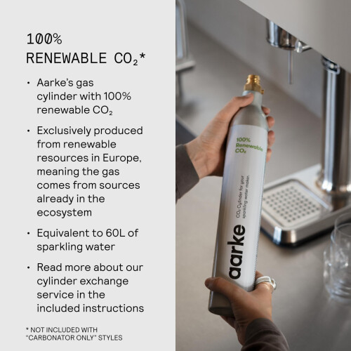 Aarke Carbonator 3 - Koolzuurmaker - Roestvrij staal - Matte Grey