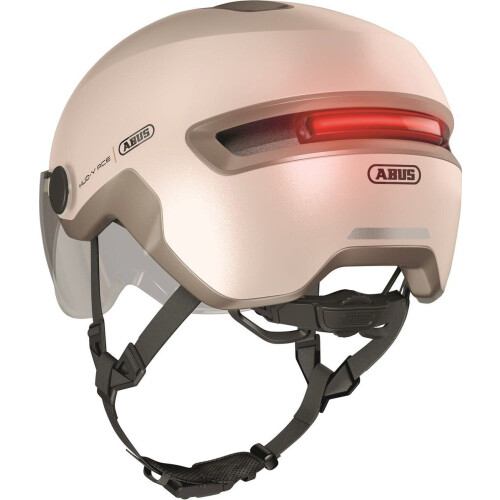 Abus HUD-Y ACE - Fietshelm - Oplaadbare achter-led - Champagnegold M 54-58cm