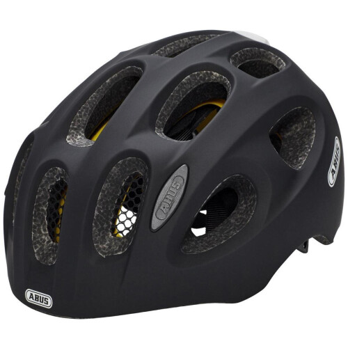 ABUS Youn-I MIPS - Fietshelm - Reflectoren en led-achterlicht - Zwart S 48-54 Tweedehands