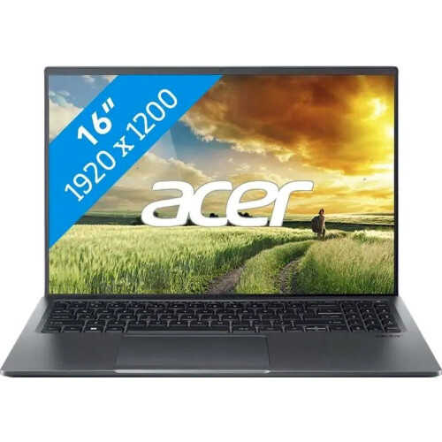 Acer Swift X (SFX16-52G-7621) - Laptop - Intel Core i7-1260p - 16GB RAM - 1TB SSD - 16"1920x1200 WUXGA Tweedehands