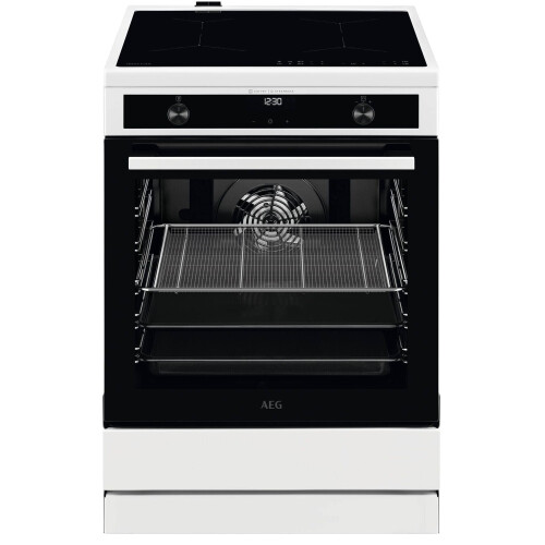 AEG CIB6644BBW - Vrijstaand inductiefornuis - 4 kookzones 73 L A-klasse - Wit