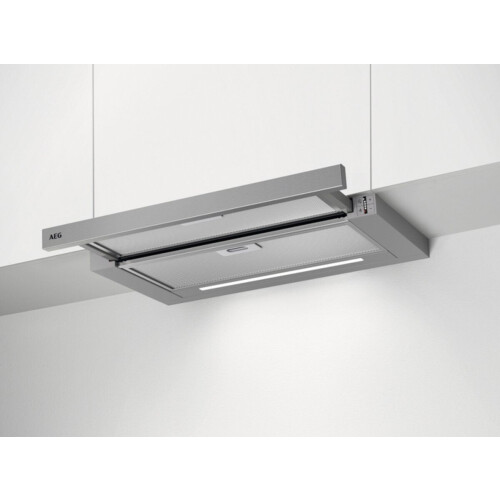 AEG DPE5660M - Vlakscherm afzuigkap - Uittrekbaar 660 m³/h - Grijs