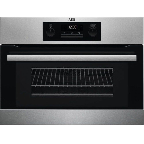 AEG KMS361000M - CombiQuick Hetelucht Oven en Magnetron - 43L - Zwart