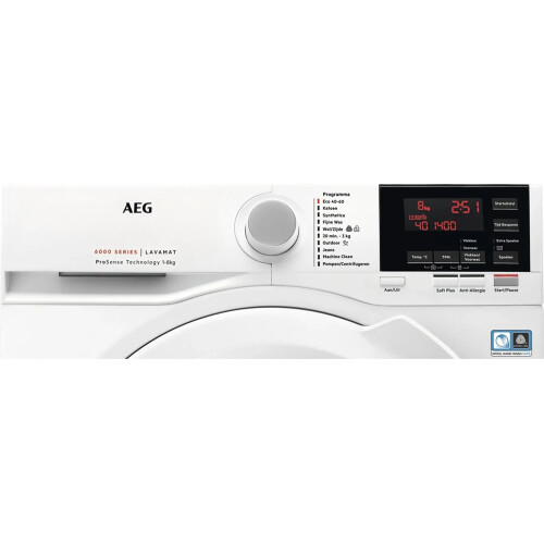 Aeg L6fbn84gp - Wasmachine - 8 Kg - 1400 Tpm - Prosense - Energieklasse C | Nieuw (outlet)