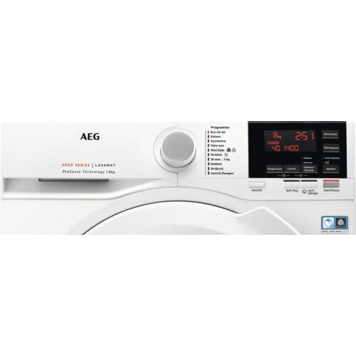 Aeg L6fbn84gv – Wasmachine – 8 Kg – 1400 Toeren – Prosense – Softplus – Anti-allergie | Tweedehands (Refurbished)