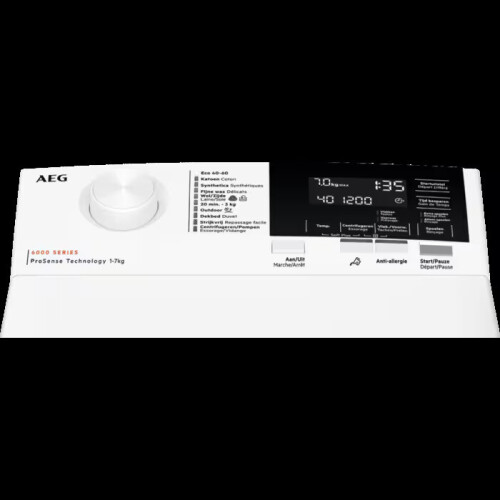 Aeg Ltr6eco - Bovenlader Wasmachine - 7 Kg - 1250 Tpm - Energieklasse A | Nieuw (outlet)