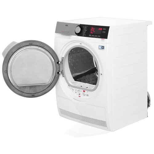 Aeg T8dec946r - Warmtepompdroger - 9 Kg - Sensidry & Prosense - 65 Db - Energieklasse A++ | Nieuw (outlet)