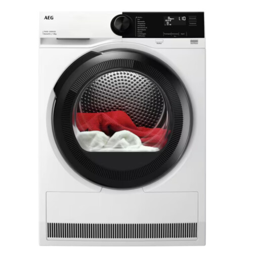 Aeg Tr7t65680 - Warmtepompdroger - 8 Kg - Sensidry & Prosense - 67 Db - Energieklasse C - Wit | Nieuw (outlet)