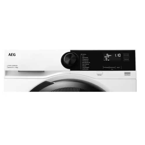Aeg Tr7t65680 - Warmtepompdroger - 8 Kg - Sensidry & Prosense - 67 Db - Energieklasse C - Wit | Nieuw (outlet)