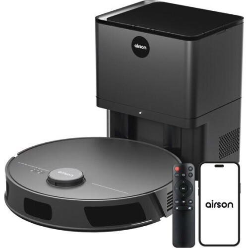 Airson X2 Ultra Clean - Robotstofzuiger - Dweilfunctie - Automatisch leegstation - LiDAR navigatie - Space Black Tweedehands