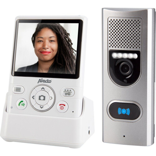 Alecto ADI-250 - Draadloze digitale deurbel met camera - 3.5 inch kleurenscherm Tweedehands