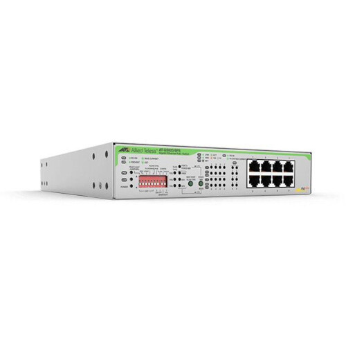 Allied Telesis AT-GS920/8PS - Managed Netwerkswitch - 8x 10/100/1000T PoE+ 62W - Grijs Tweedehands