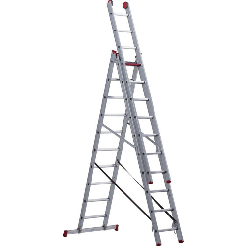Altrex Atlantis - Reformladder 3-delig - 3x10 treden - Belastbaar tot 150 kg Tweedehands