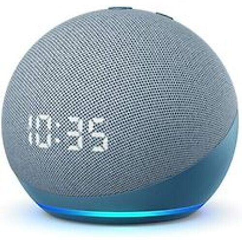 Amazon Echo Dot [4. Generatie, met klok] blauw grijs Tweedehands