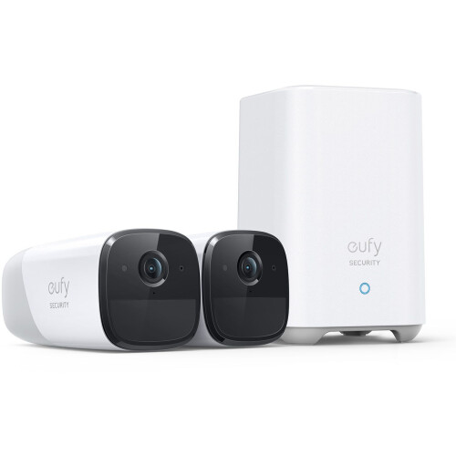 Eufy Cam 2 Pro - Draadloze Beveiligingsset 2K - Inclusief Homebase en 2 Camera's (2 stuks) - Wit Tweedehands