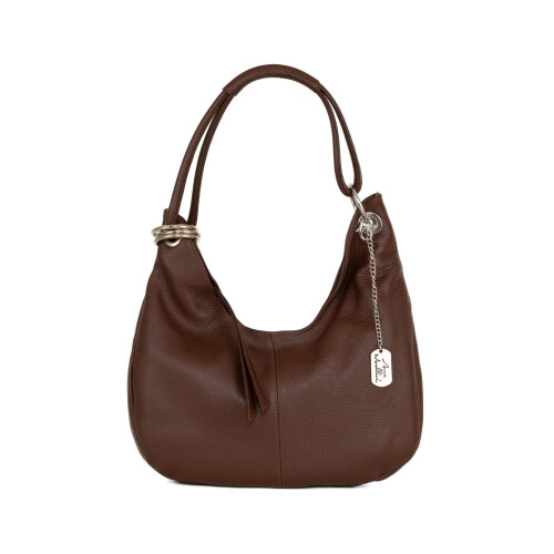 Anna Morellini ALBA - Shopper - Echt leer - Bruin - 38x34x10 cm