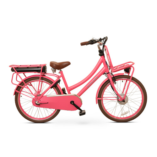 Antilope Cargo Plus N3 Elektrische Transportfiets 24 Inch 40 Cm Roze