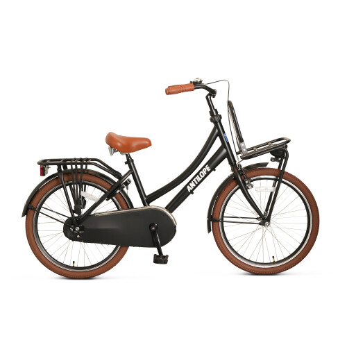 Antilope Mini Cargo Transport 22 Inch Meisjesfiets Matzwart | Nieuw (outlet)