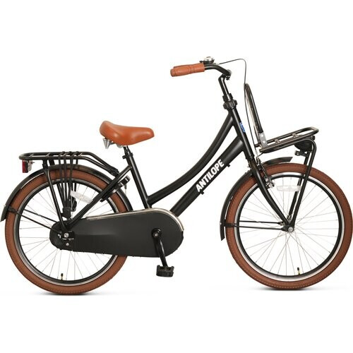 Antilope Mini Cargo Transport 22 Inch Meisjesfiets Matzwart | Nieuw (outlet) Tweedehands