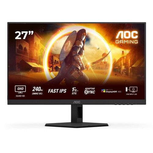 AOC Q27G4ZR - Gaming Monitor - 27"QHD 240 Hz Fast IPS - Zwart Tweedehands