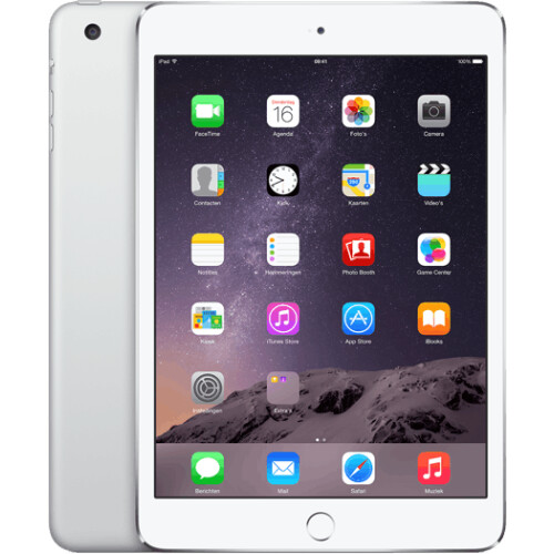 Apple iPad Mini 3 - WiFi + Cellular - 16GB - Zilver Tweedehands