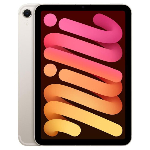 Apple iPad mini 7 (2024, A17 series) - Sterrenlicht - 128 GB - WiFi + 5G
