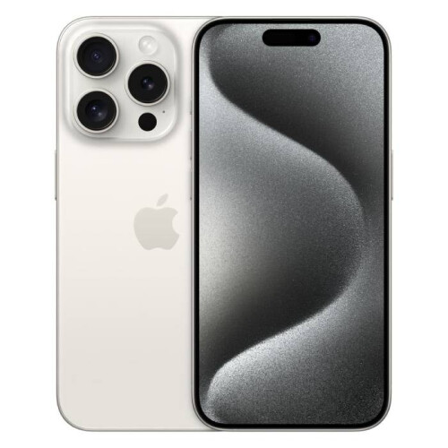 Apple iPhone 15 Pro Max - 256GB - Wit titanium - 2 jaar Garantie Tweedehands