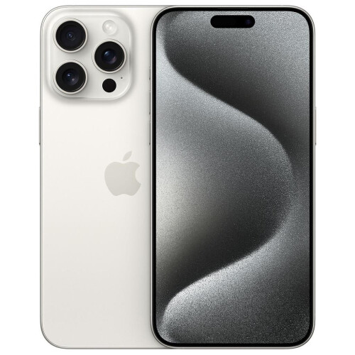 Apple iPhone 15 Pro Max - Wit titanium - 256 GB - Fysieke simkaart + eSIM