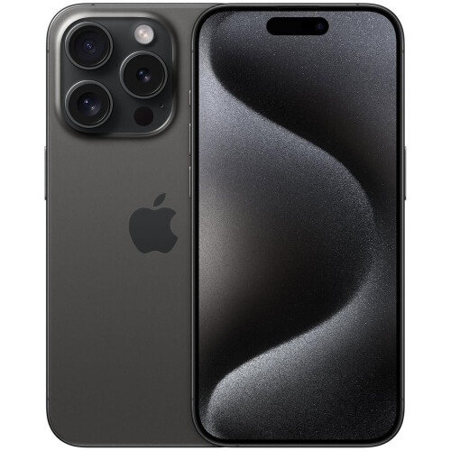 Apple iPhone 15 Pro - Zwart titanium - 128 GB - Fysieke simkaart + eSIM Tweedehands