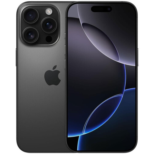 Apple iPhone 16 Pro - Zwart titanium - 128 GB - Dubbele fysieke simkaart