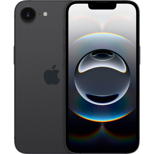 Apple iPhone 16e - Zwart - 128 GB - Fysieke simkaart + eSIM