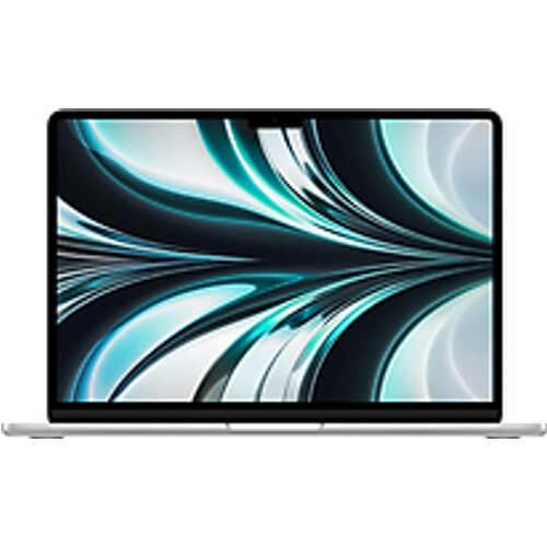 Apple MacBook Air 13.6 (Liquid True Tone Retina Display) M2 (8-Core GPU) 8 GB RAM 256 GB SSD [Mid 2022, Engelse toetsenbordindeling, QWERTY] zilver Tweedehands