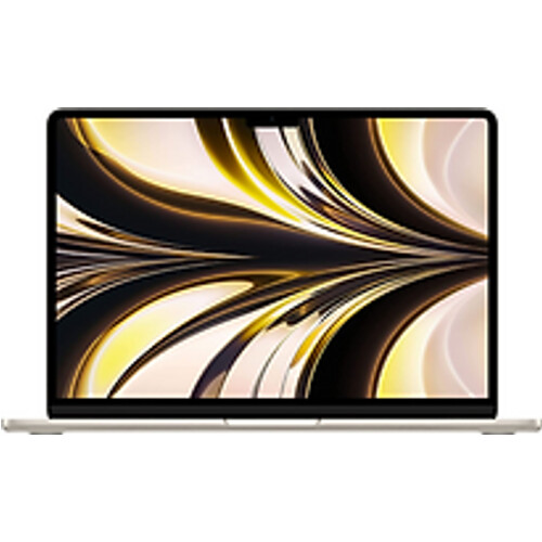 Apple MacBook Air 13.6 (Liquid True Tone Retina Display) M2 (8-Core GPU) 8 GB RAM 256 GB SSD [Mid 2022, Engelse toetsenbordindeling, QWERTY] sterrenlicht Tweedehands