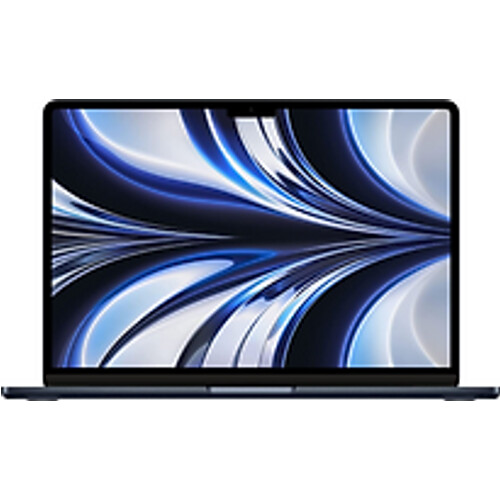 Apple MacBook Air 13.6 (Liquid True Tone Retina Display) M2 (8-Core GPU) 8 GB RAM 256 GB SSD [Mid 2022, Engelse toetsenbordindeling, QWERTY] middernacht Tweedehands